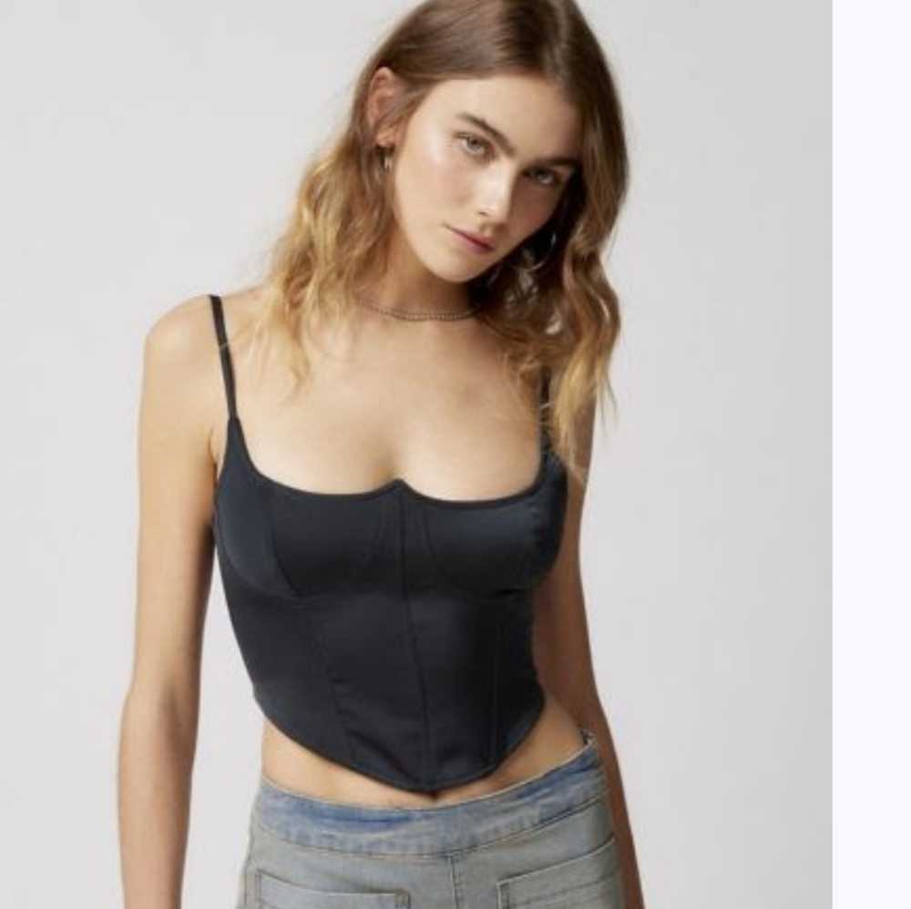 Urban Outfitters Black Corset Top